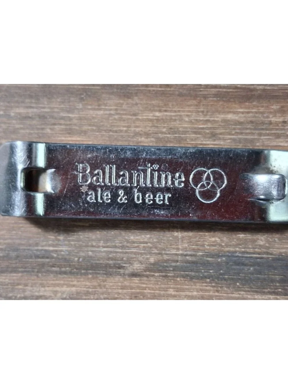 Vintage Ballantine Ale & Beer Church Key Silver Tone Vaughan Bottle Opener